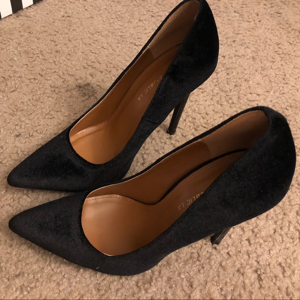 Black Suede Pump